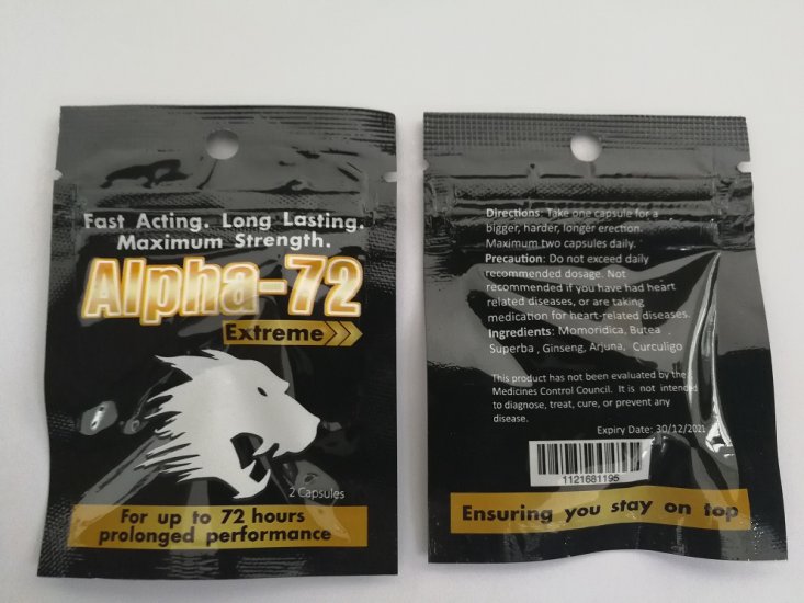 Alpha-72 Extreme 10 Caps/packs - Click Image to Close