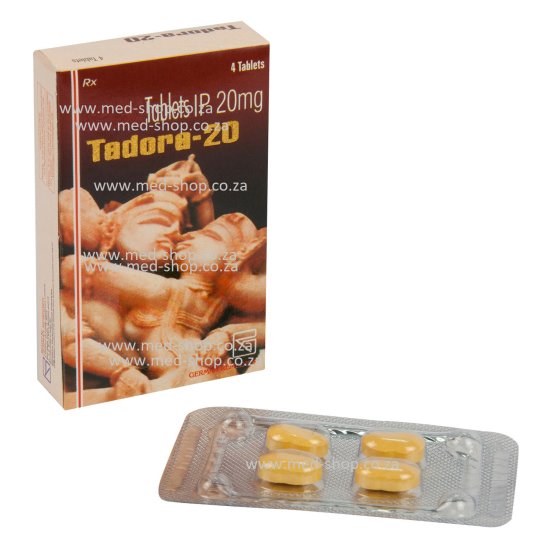 Tadora (Tadacip) 20mg Blister/4Tab